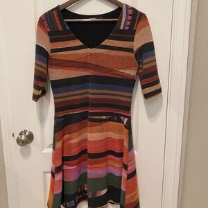 Multicolor Desigual Midi Dress Size Large